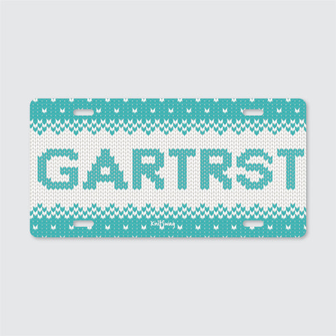 Vanity License Plate for Knitters, Knit License Plate